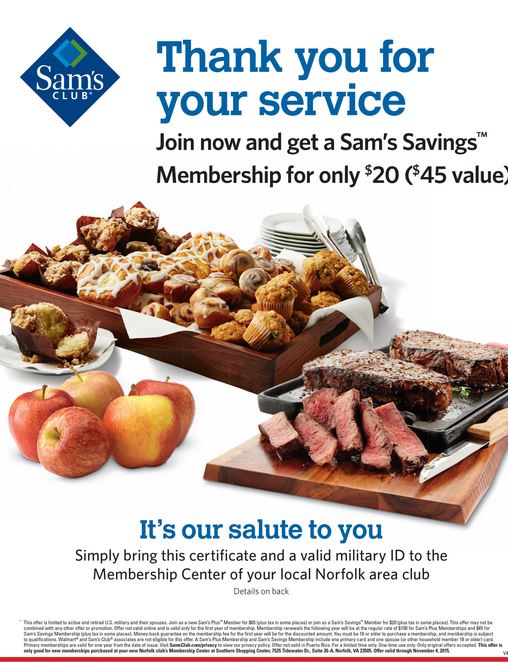 Sam's Club Norfolk Grand Opening Nov. 5thSupporting The Military